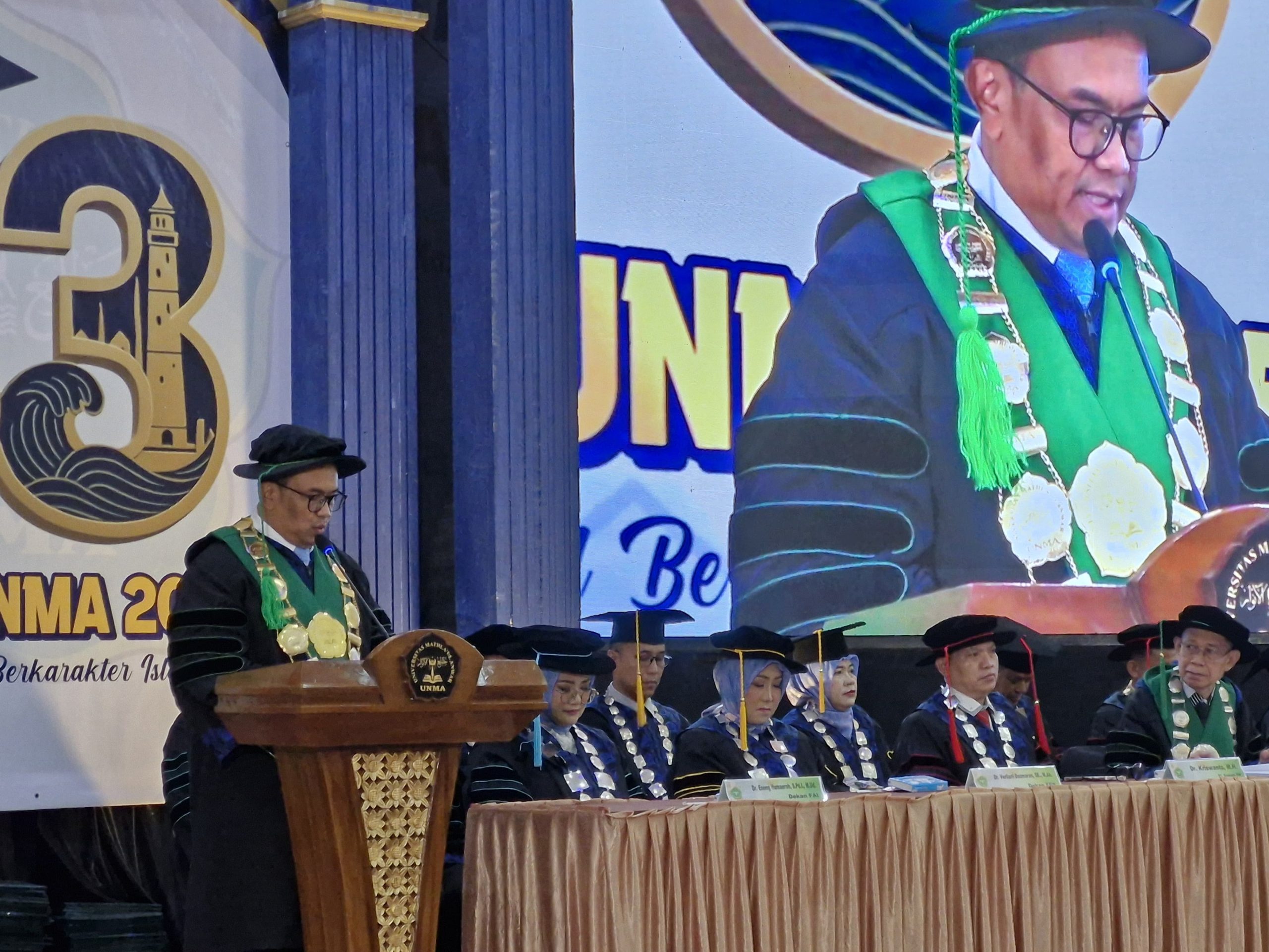 UNMA Laksanakan Wisuda ke 33: Tegaskan Pentingnya Generasi Digital Berkarakter Islami